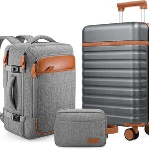 Luggage Sets 3 Piece, Carry On Luggage 20In With Spinner Wheels,PC Hardside Suit